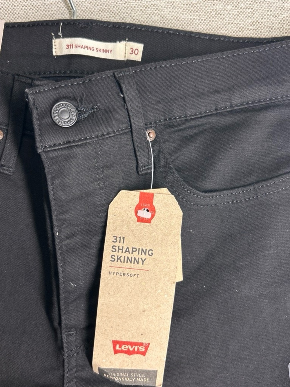 Levi's Black Women's Slim Stretch Jeans - Picture 5 of 6